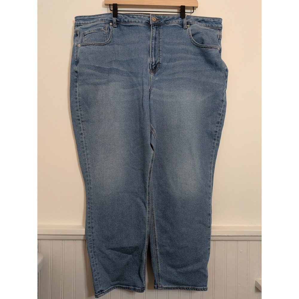American Eagle Curvy Mom Jeans Size 24 Stretch Blue Medium Wash Plus Size